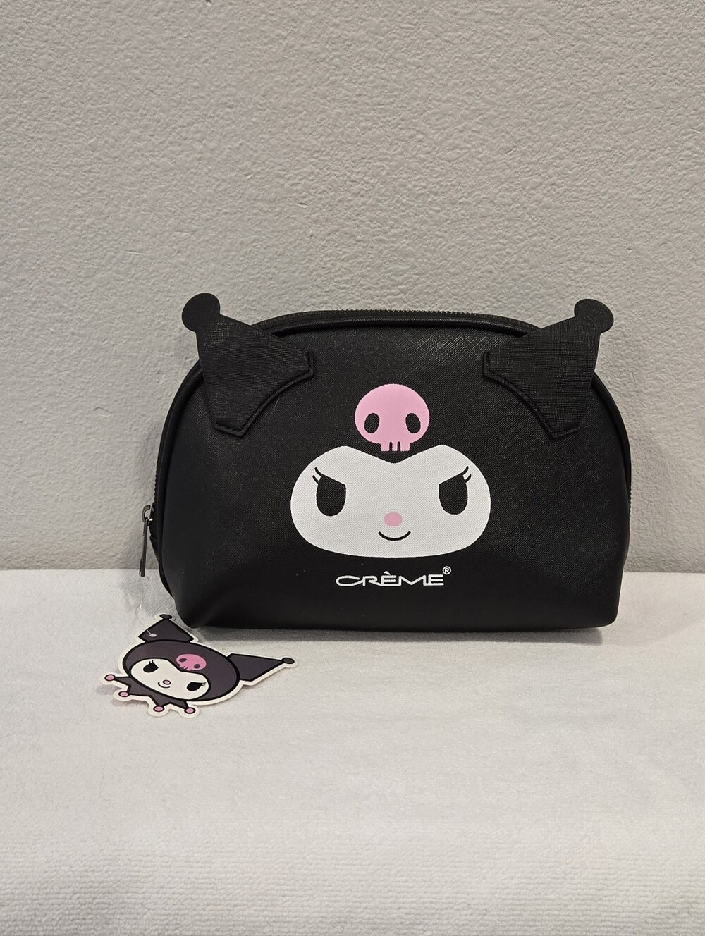 The Crème Shop NWT Kuromi Black Cosmetic Pouch